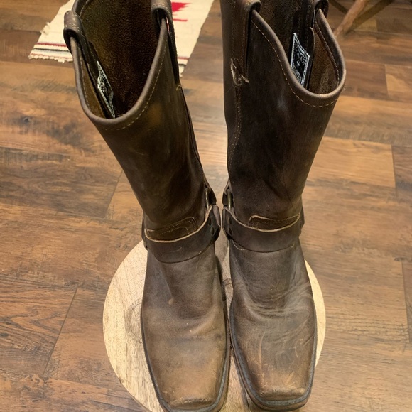 Frye Brown Leather Men's Oil Resistant Boots Made in USA - Picture 2 of 13